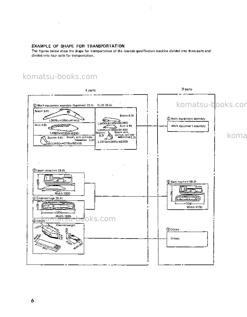 Komatsu pc1000se-1jpn Field assembly manual cover Page 6 Komatsu pc1000se-1jpn Field assembly manual cover Page 6