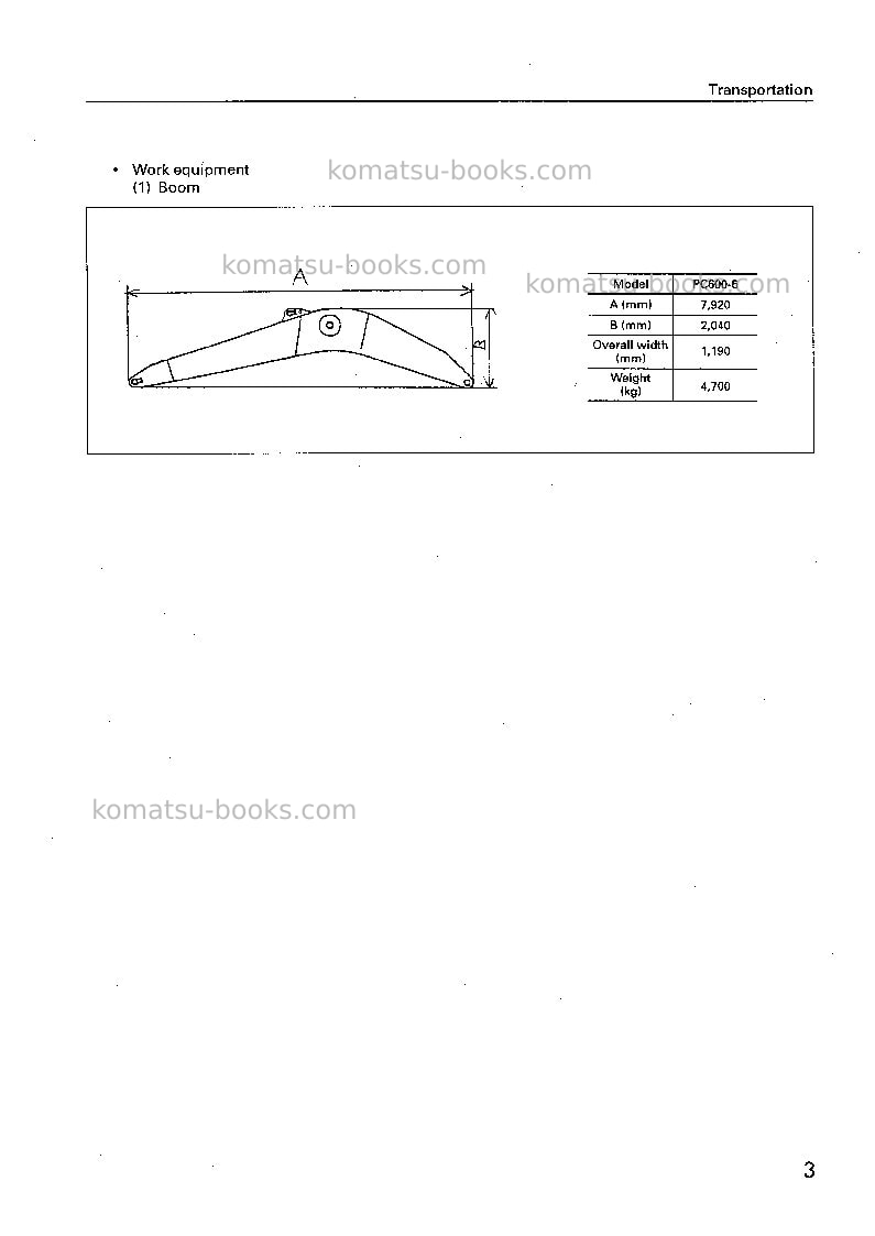 Komatsu pc600lc-6jpn Field assembly manual cover Page 6