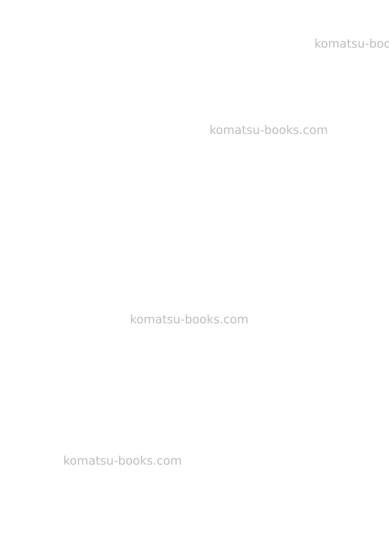 Komatsu d41e-6bra Repair & maintenance cover Page 6