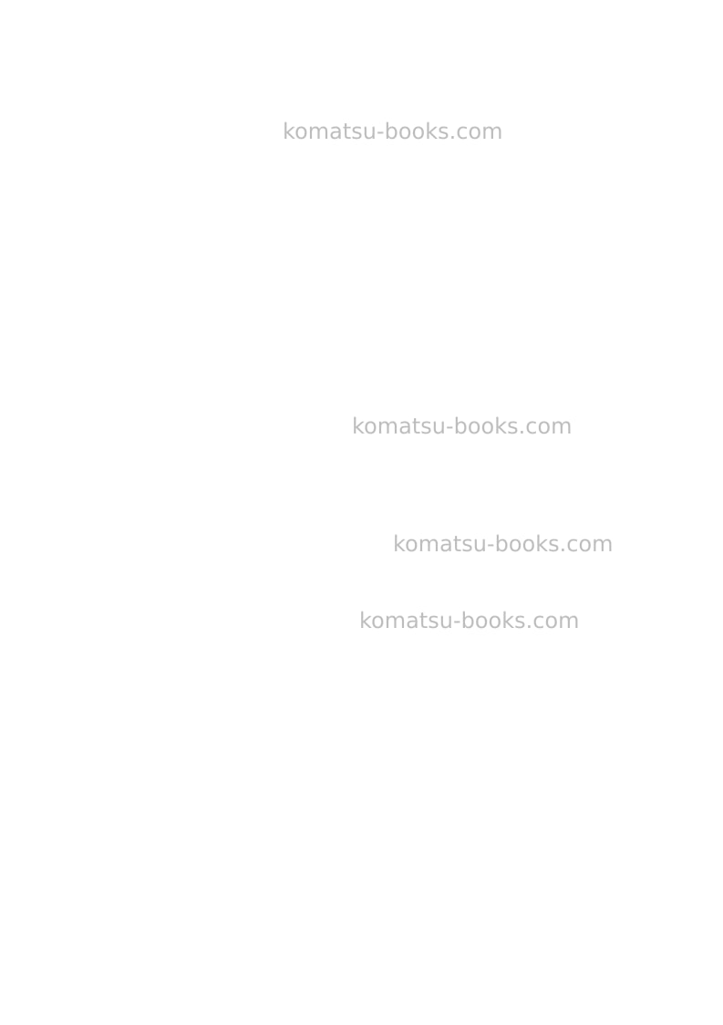 Komatsu pc78mr-6jpn Repair & maintenance cover Page 6