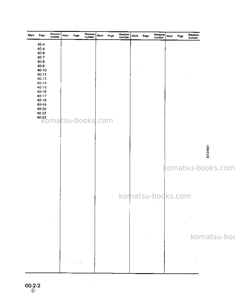 Komatsu pc75uu-1jpn Repair & maintenance cover Page 6 Komatsu pc75uu-1jpn Repair & maintenance cover Page 6