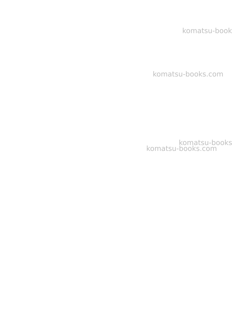 Komatsu s6d140-2jpn Repair & maintenance cover Page 6 Komatsu s6d140-2jpn Repair & maintenance cover Page 6