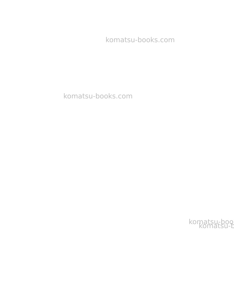 Komatsu d60pl-8jpn Repair & maintenance cover Page 6 Komatsu d60pl-8jpn Repair & maintenance cover Page 6