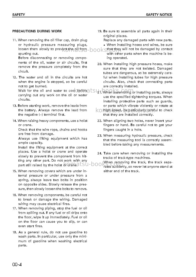 Komatsu d155a-2jpn-emission eng Repair & maintenance cover Page 6 Komatsu d155a-2jpn-emission eng Repair & maintenance cover Page 6