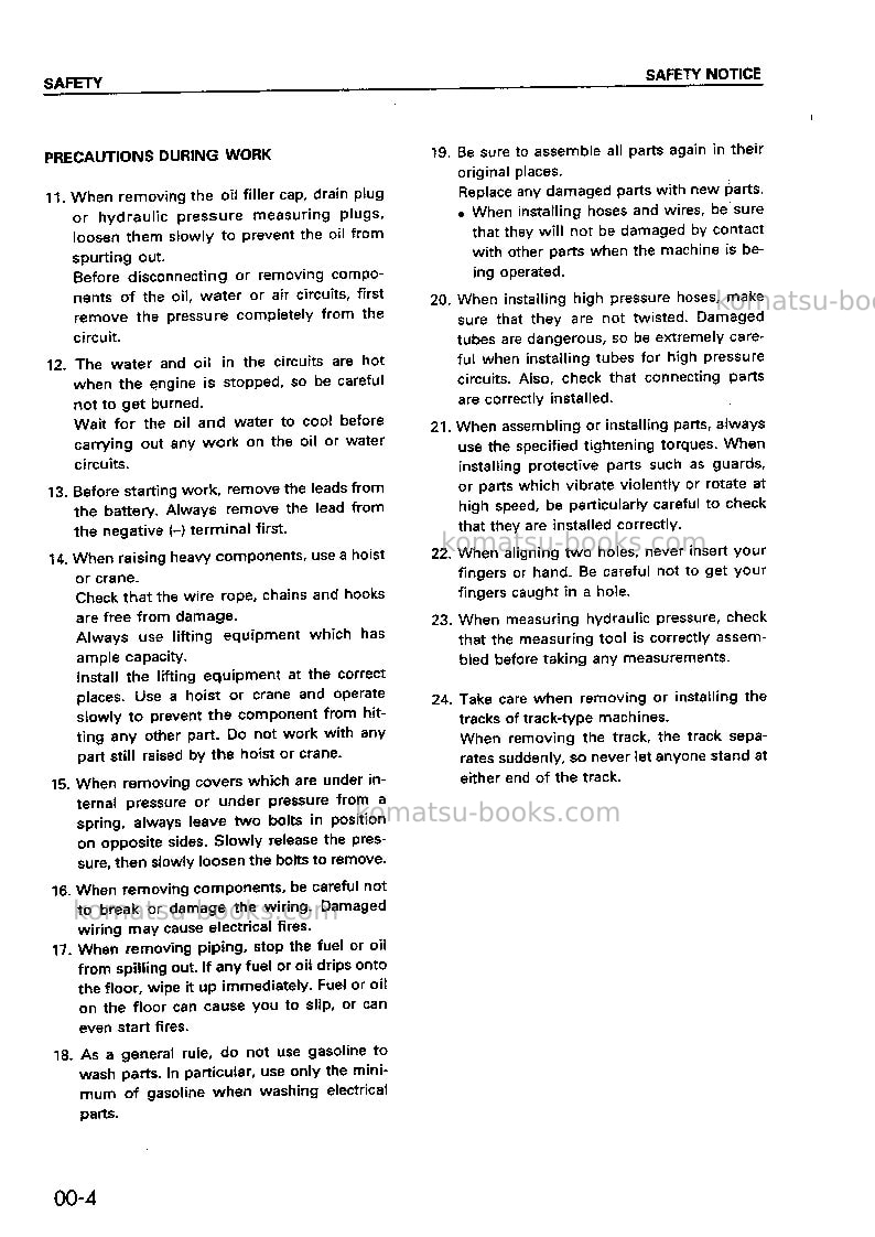 Komatsu cd60r-1jpn Repair & maintenance cover Page 6 Komatsu cd60r-1jpn Repair & maintenance cover Page 6