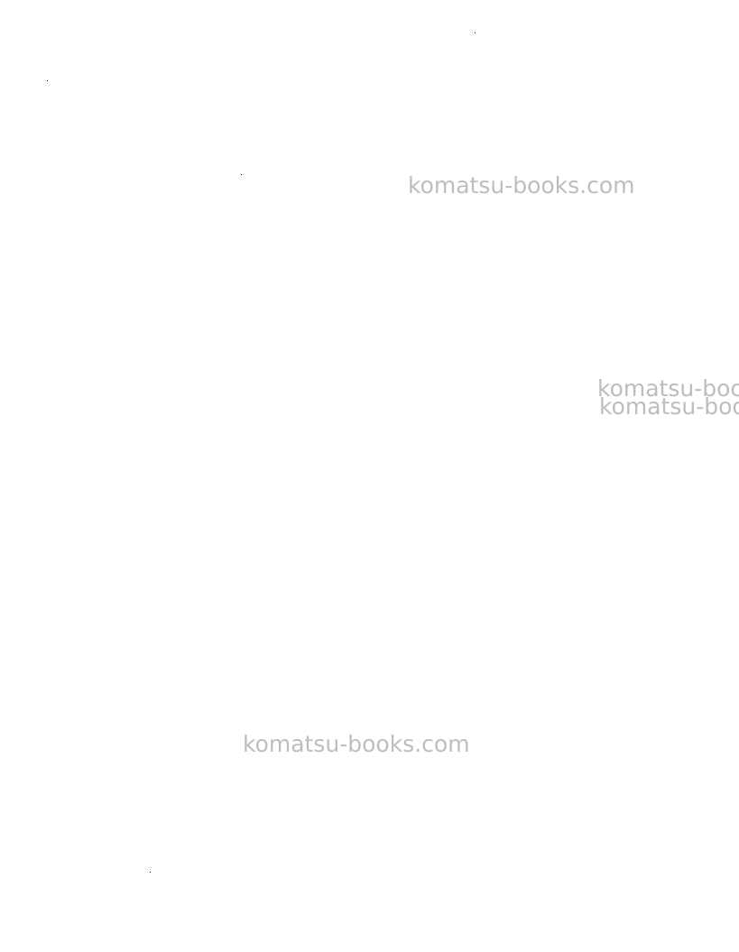 Komatsu pc400lc-1jpn Repair & maintenance cover Page 6