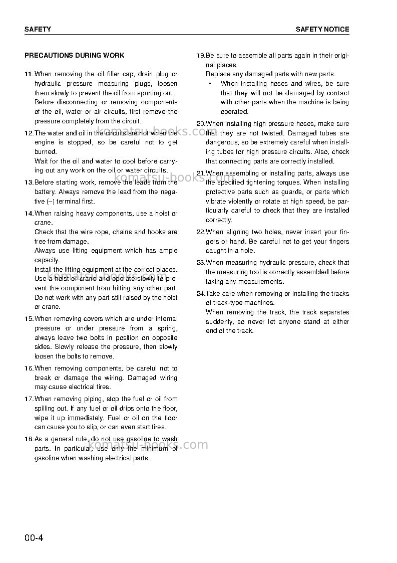 Komatsu 170-3 seriesjpn Repair & maintenance cover Page 6 Komatsu 170-3 seriesjpn Repair & maintenance cover Page 6