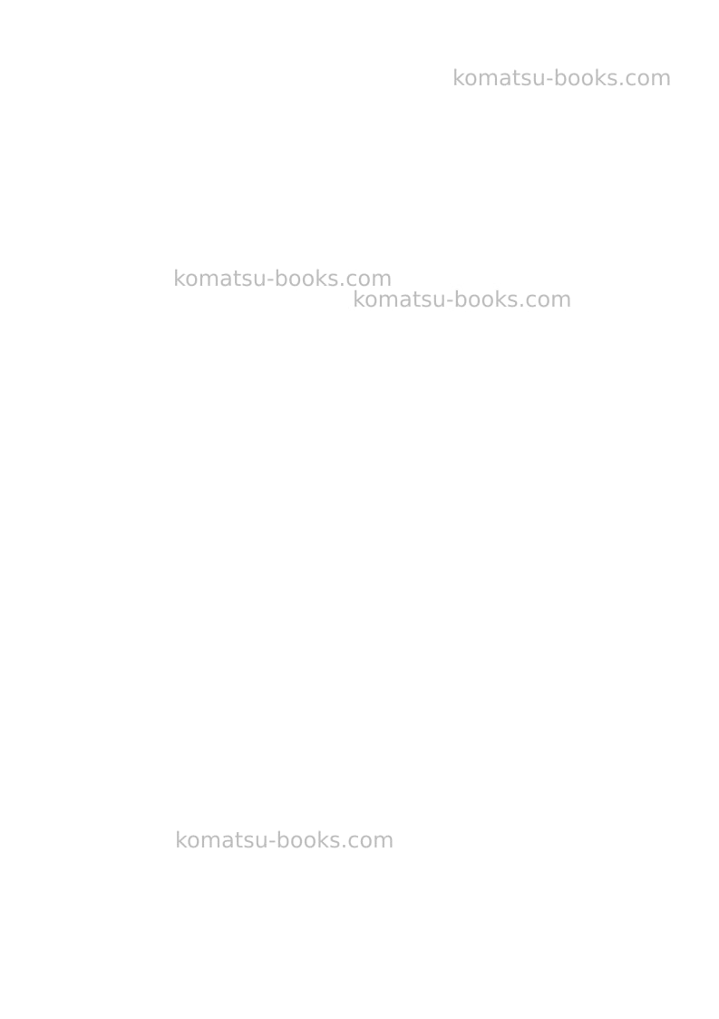 Komatsu 12v140-1jpn Repair & maintenance cover Page 6 Komatsu 12v140-1jpn Repair & maintenance cover Page 6