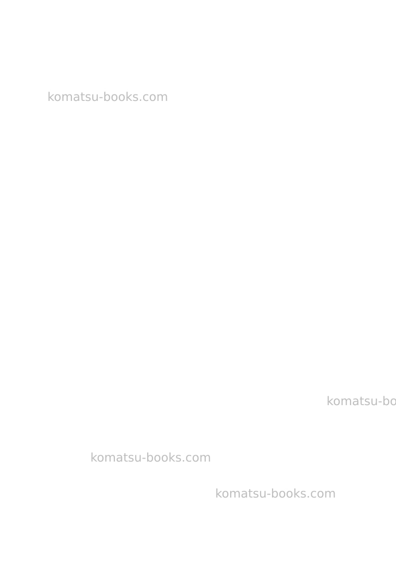Komatsu pc40mr-2jpn Repair & maintenance cover Page 6 Komatsu pc40mr-2jpn Repair & maintenance cover Page 6