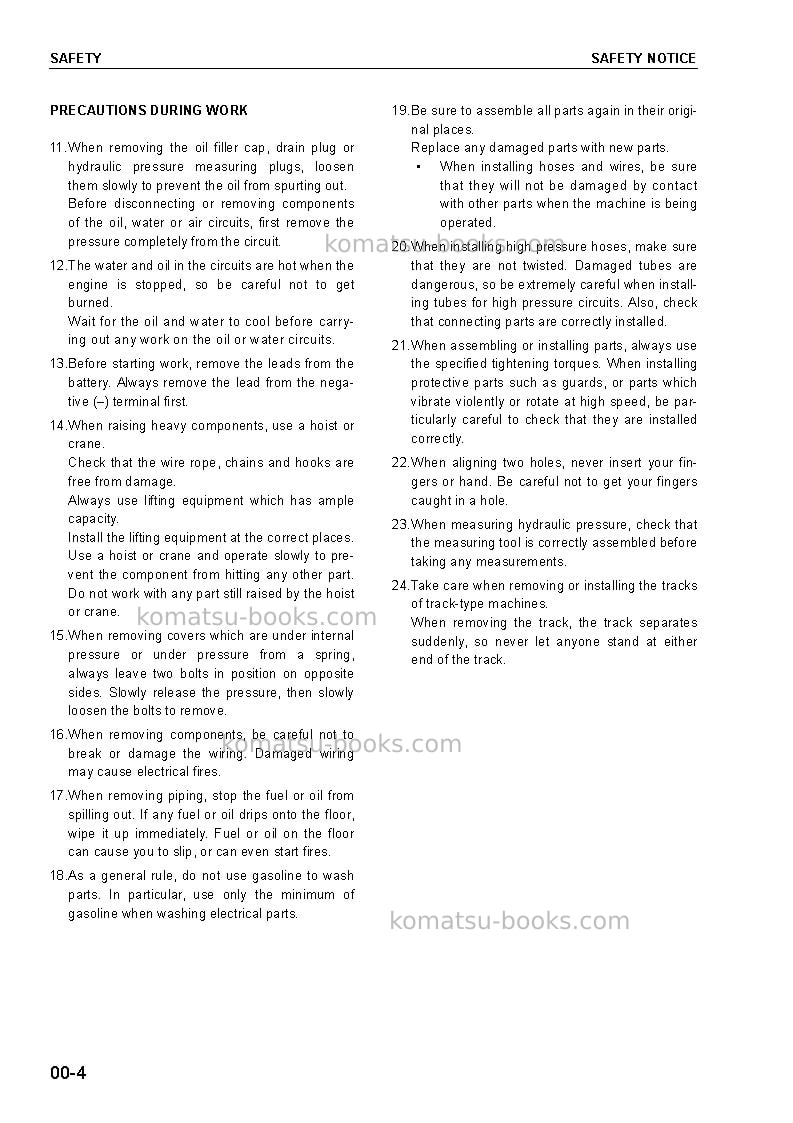 Komatsu 12v170-2 seriesjpn Repair & maintenance cover Page 6 Komatsu 12v170-2 seriesjpn Repair & maintenance cover Page 6
