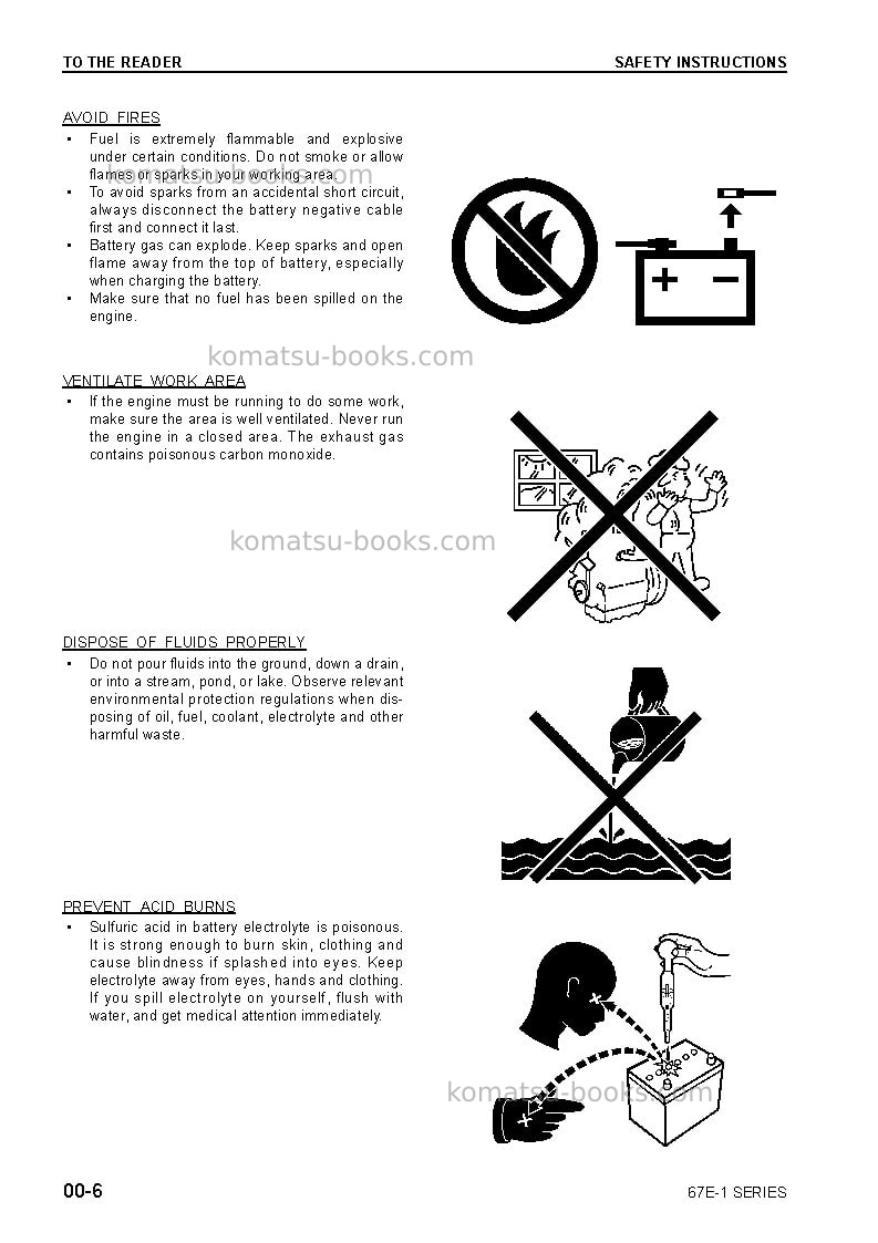 Komatsu 3d67e-1jpn Repair & maintenance cover Page 6