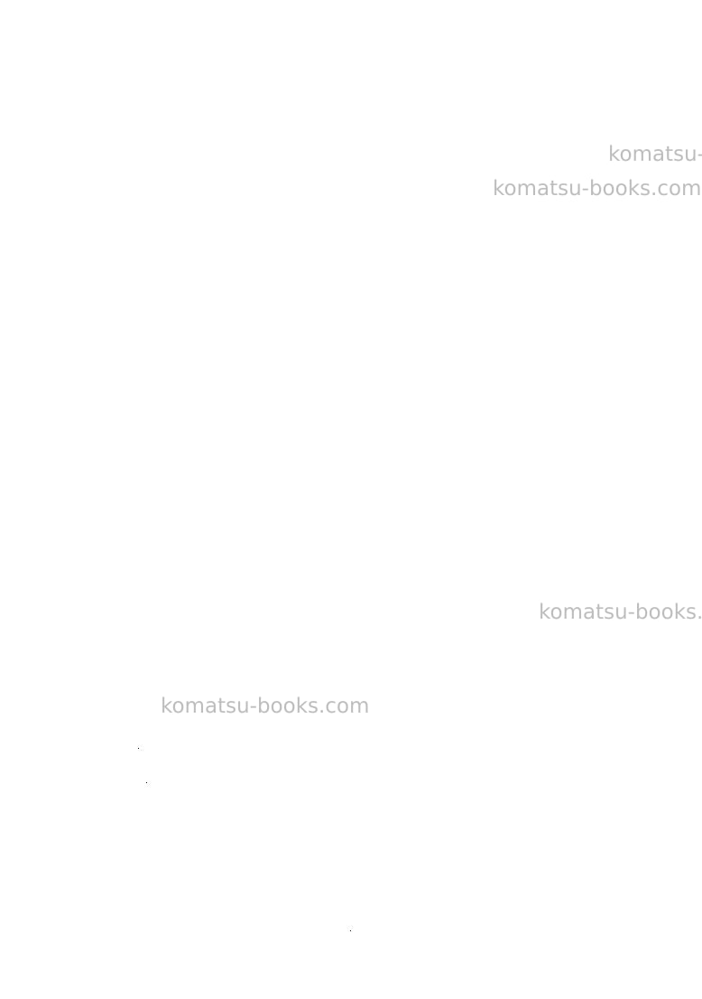 Komatsu wa100-1jpn Repair & maintenance cover Page 6