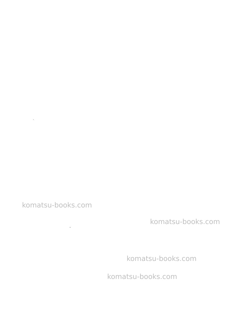 Komatsu pc210lc-3gbr-perkins Repair & maintenance cover Page 6 Komatsu pc210lc-3gbr-perkins Repair & maintenance cover Page 6
