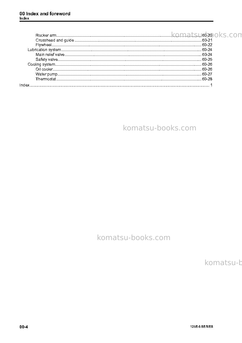 Komatsu 125e-6 seriesjpn Repair & maintenance cover Page 6 Komatsu 125e-6 seriesjpn Repair & maintenance cover Page 6