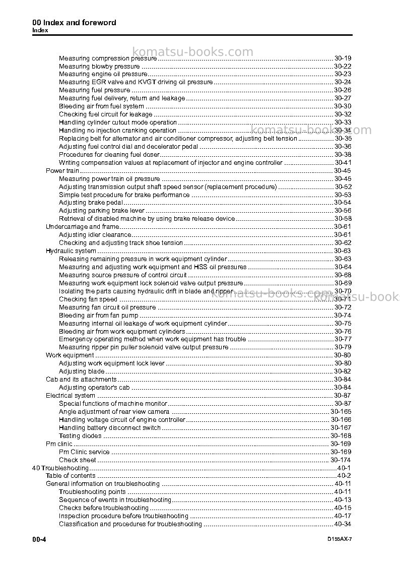 Komatsu d155ax-7jpn Repair & maintenance cover Page 6 Komatsu d155ax-7jpn Repair & maintenance cover Page 6