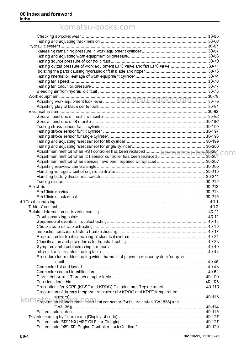 Komatsu d61exi-23jpn Repair & maintenance cover Page 6
