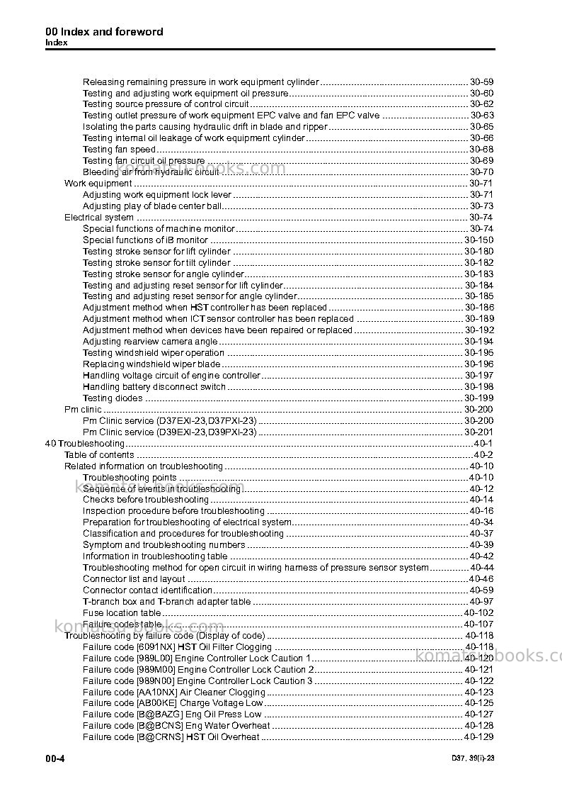 Komatsu d39exi-23jpn Repair & maintenance cover Page 6 Komatsu d39exi-23jpn Repair & maintenance cover Page 6