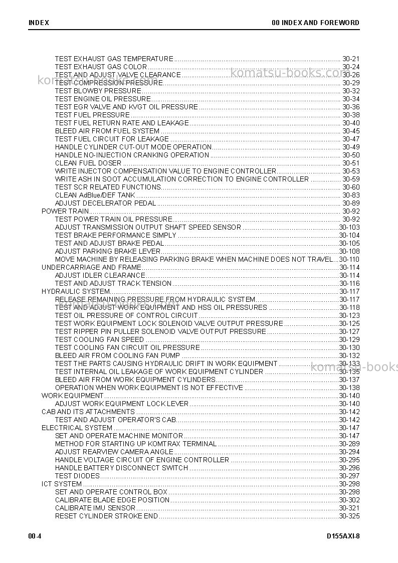 Komatsu d155axi-8jpn Repair & maintenance cover Page 6