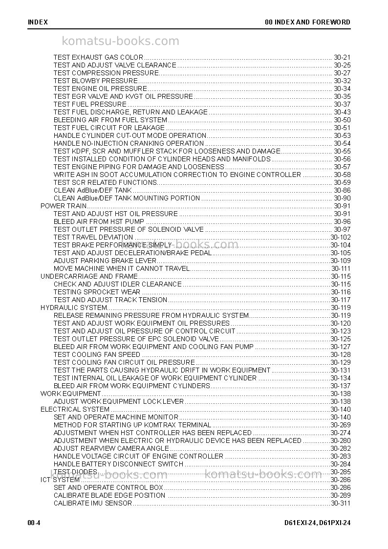 Komatsu d61exi-24jpn Repair & maintenance cover Page 6