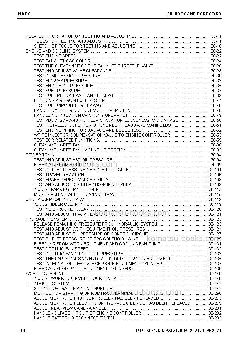 Komatsu d39exi-24jpn Repair & maintenance cover Page 6 Komatsu d39exi-24jpn Repair & maintenance cover Page 6