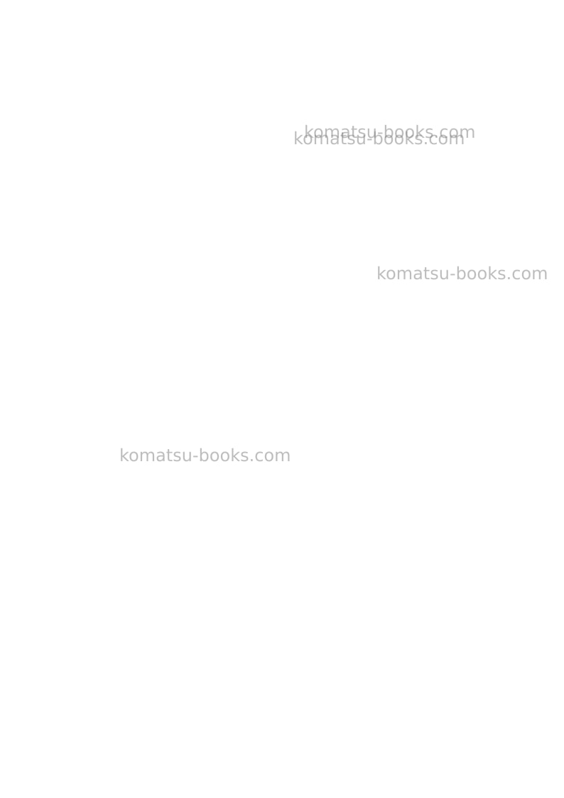 Komatsu 88e-7 seriesjpn Repair & maintenance cover Page 6