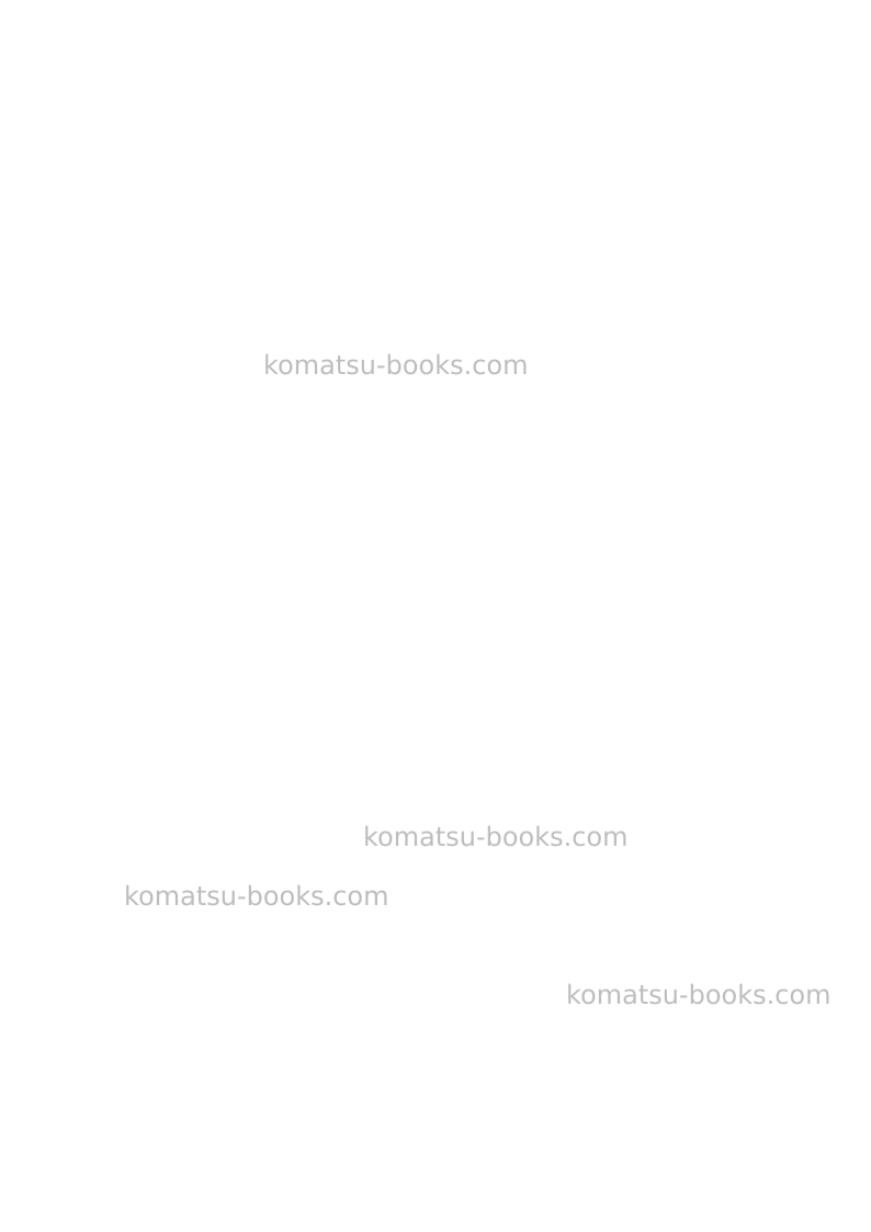 Komatsu 3d88e-7jpn Repair & maintenance cover Page 6