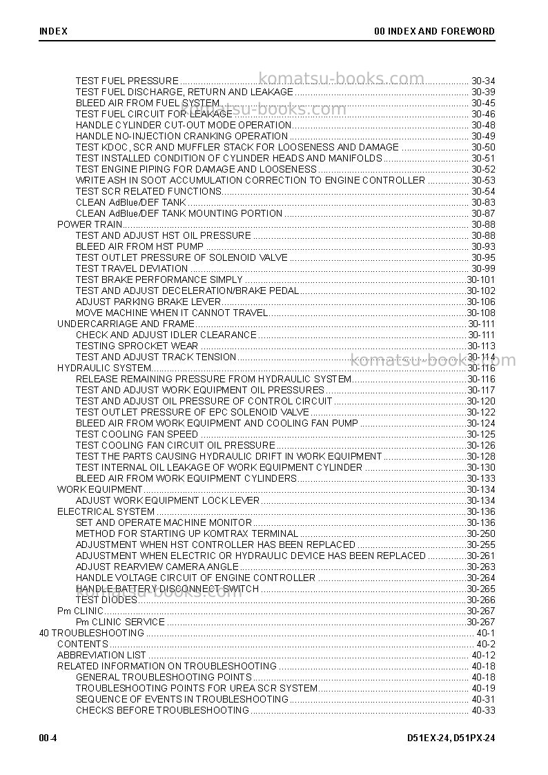 Komatsu d51px-24jpn Repair & maintenance cover Page 6 Komatsu d51px-24jpn Repair & maintenance cover Page 6
