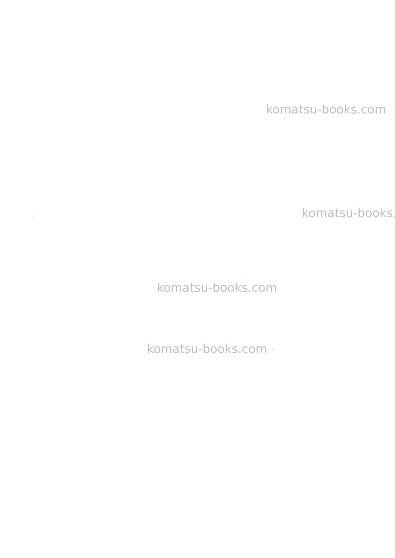 Komatsu pc3000-1deu Repair & maintenance cover Page 6 Komatsu pc3000-1deu Repair & maintenance cover Page 6