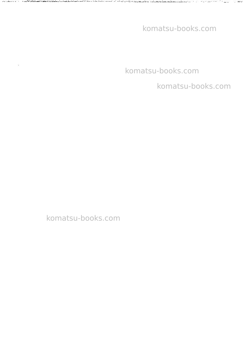 Komatsu pc3000-1deu Repair & maintenance cover Page 6 Komatsu pc3000-1deu Repair & maintenance cover Page 6
