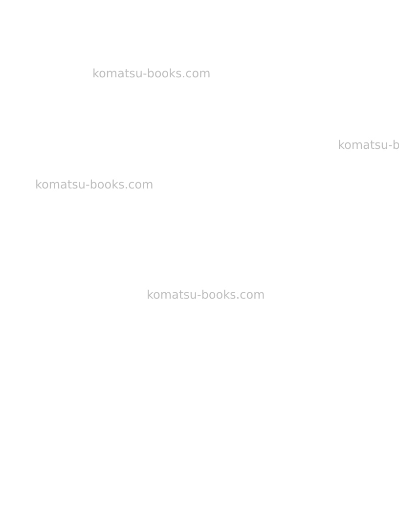 Komatsu d784 Repair & maintenance cover Page 6