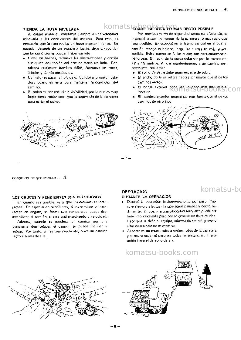 Komatsu hd325-3jpn Manual de operación cover Page 6 Komatsu hd325-3jpn Manual de operación cover Page 6