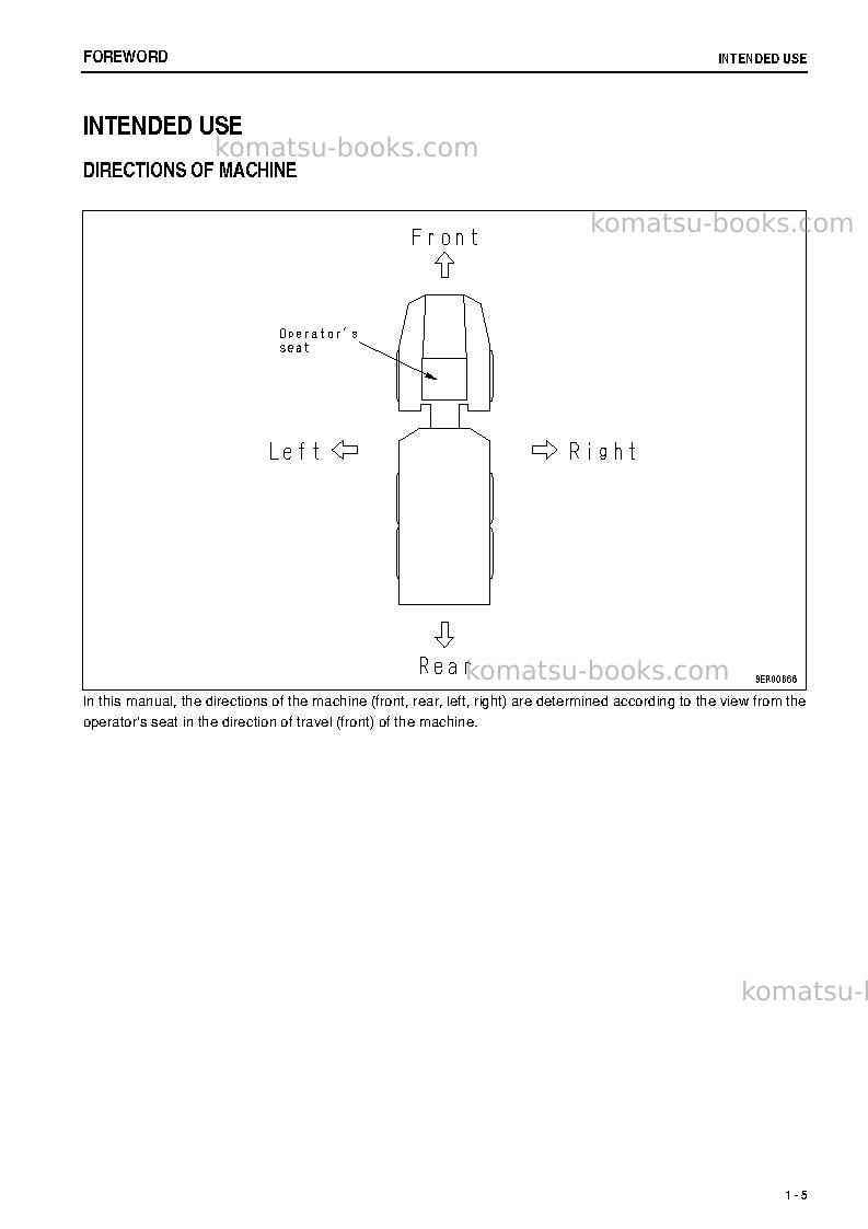 Komatsu hm350-1jpn Operation manual cover Page 6 Komatsu hm350-1jpn Operation manual cover Page 6