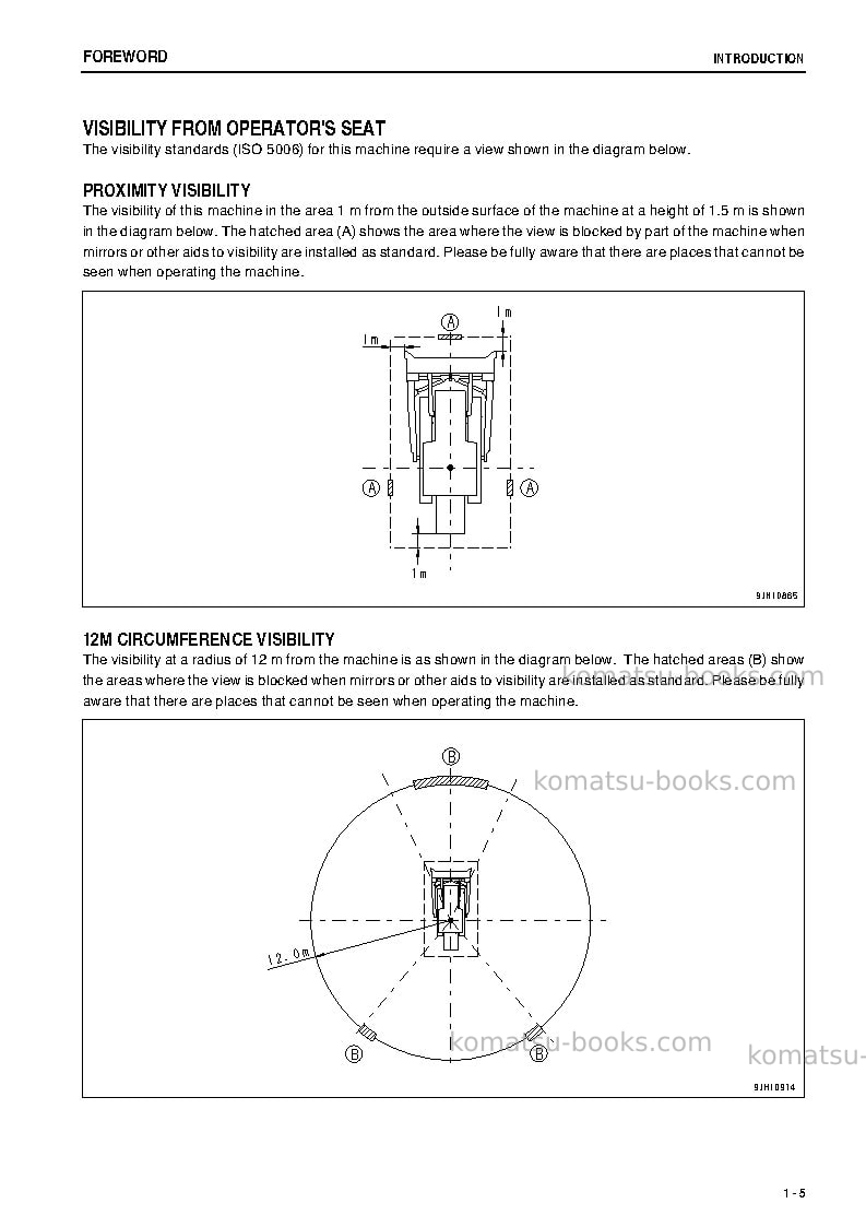 Komatsu d475asd-5jpn-e0, super dozer Operation manual cover Page 6 Komatsu d475asd-5jpn-e0, super dozer Operation manual cover Page 6