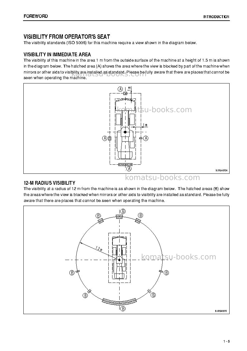 Komatsu wa600-6jpn Operation manual cover Page 6 Komatsu wa600-6jpn Operation manual cover Page 6