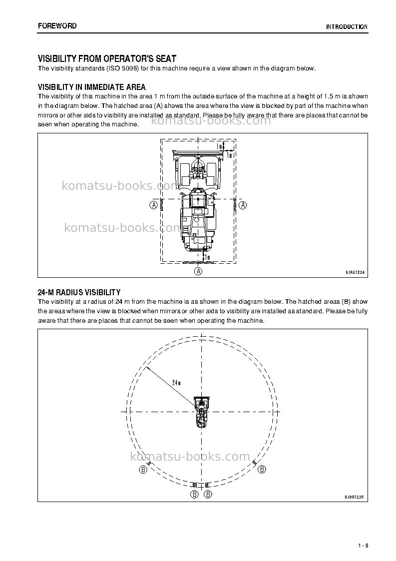 Komatsu wd600-6jpn Operation manual cover Page 6 Komatsu wd600-6jpn Operation manual cover Page 6