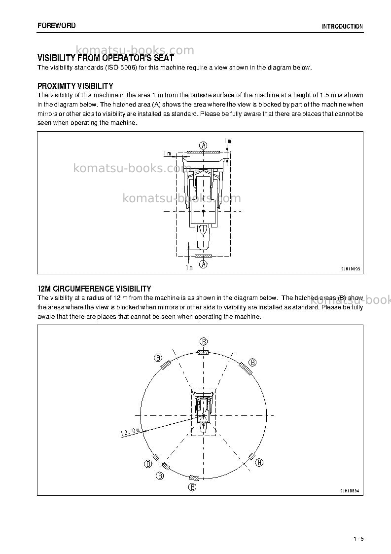Komatsu d155ax-6jpn Operation manual cover Page 6 Komatsu d155ax-6jpn Operation manual cover Page 6