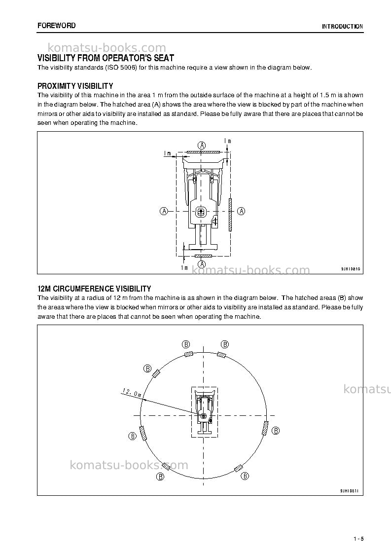Komatsu d275ax-5jpn-e0 Operation manual cover Page 6