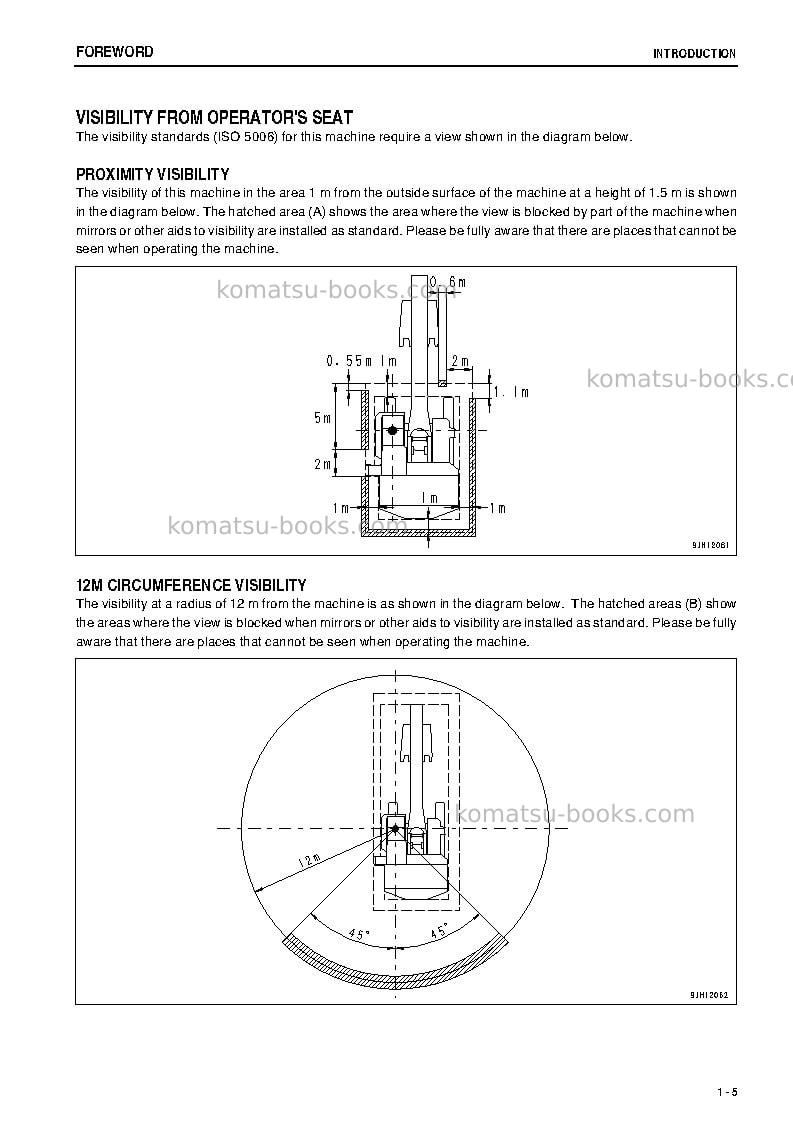 Komatsu pc2000-8jpn Operation manual cover Page 6 Komatsu pc2000-8jpn Operation manual cover Page 6
