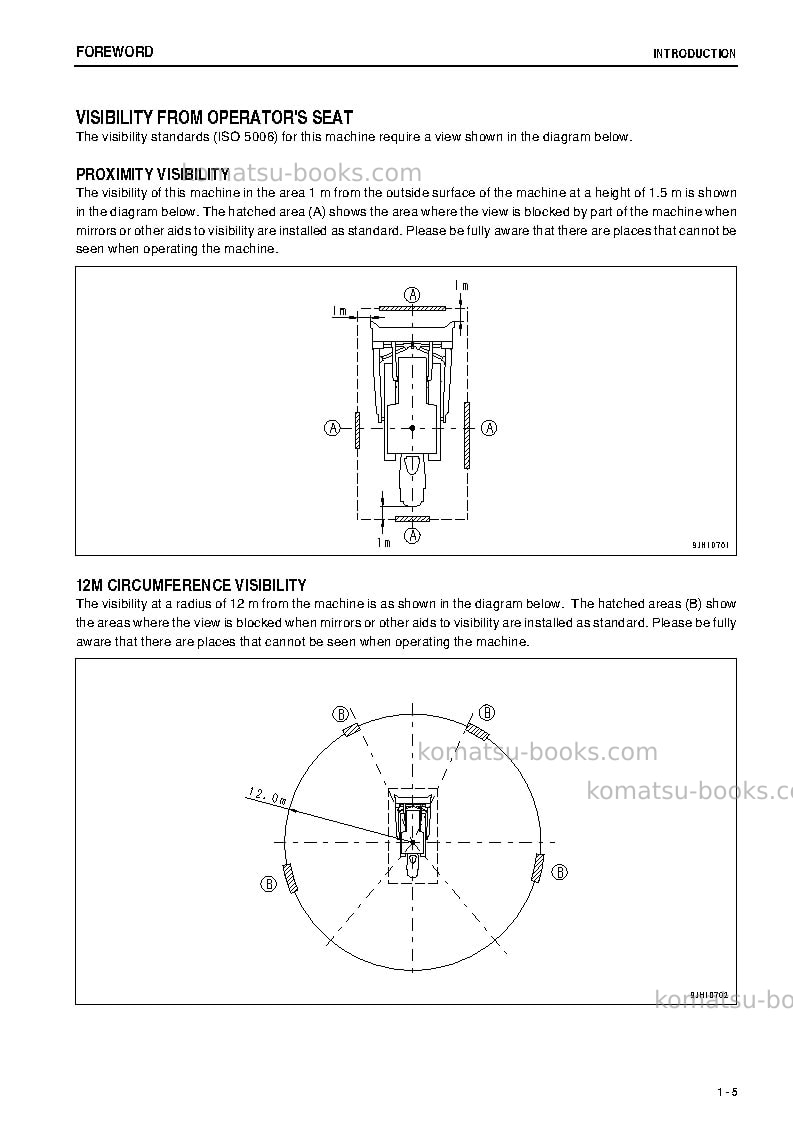 Komatsu d475a-5jpn-e0 Operation manual cover Page 6