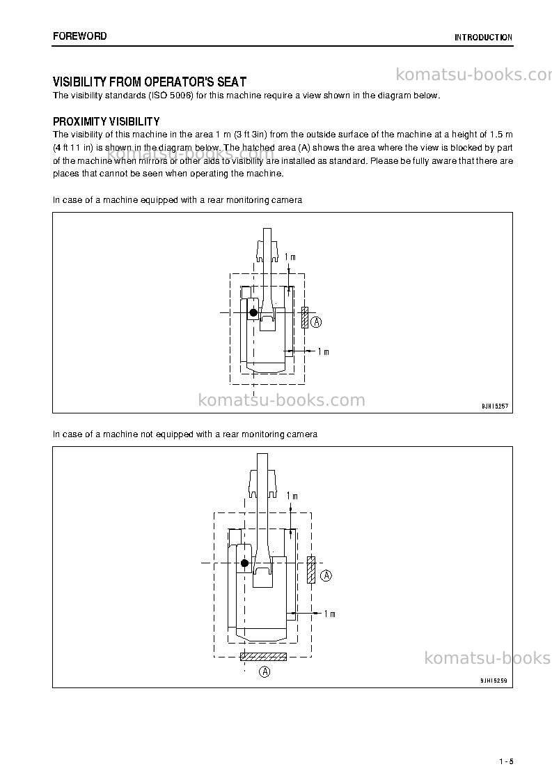 Komatsu pc600-8jpn-e0 Operation manual cover Page 6 Komatsu pc600-8jpn-e0 Operation manual cover Page 6