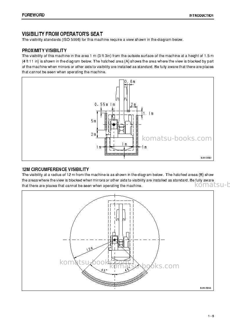Komatsu pc2000-8jpn--30c degree Operation manual cover Page 6