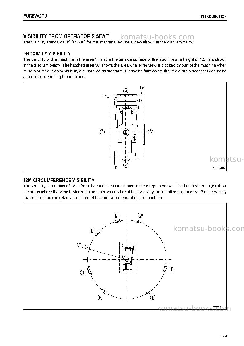 Komatsu d275ax-5jpn-e0 Operation manual cover Page 6 Komatsu d275ax-5jpn-e0 Operation manual cover Page 6