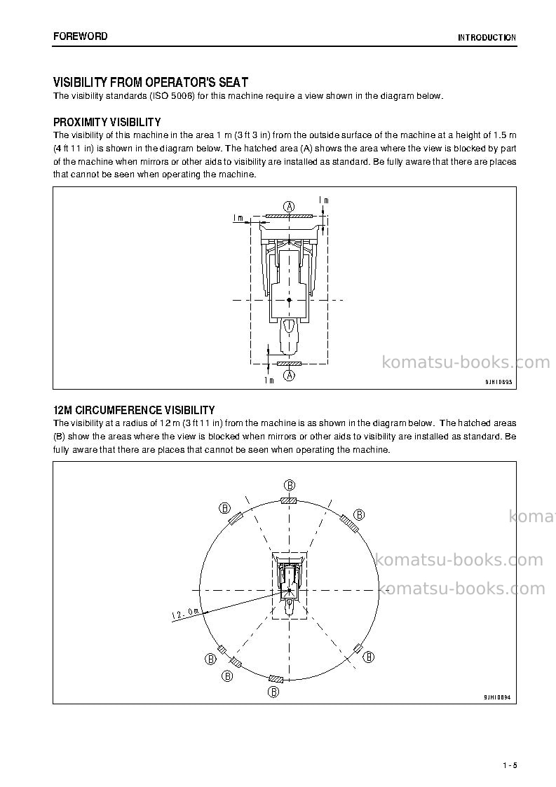 Komatsu d155ax-6jpn Operation manual cover Page 6 Komatsu d155ax-6jpn Operation manual cover Page 6