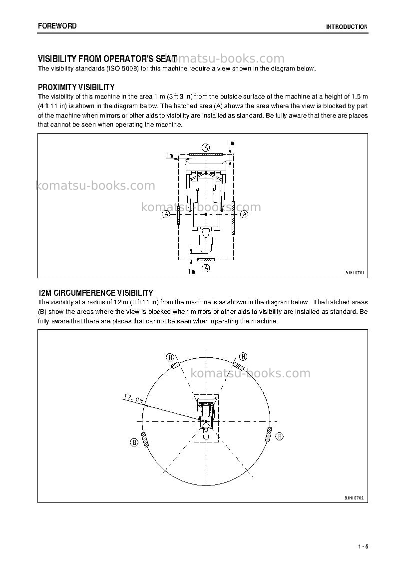 Komatsu d475a-5jpn-e0 Operation manual cover Page 6