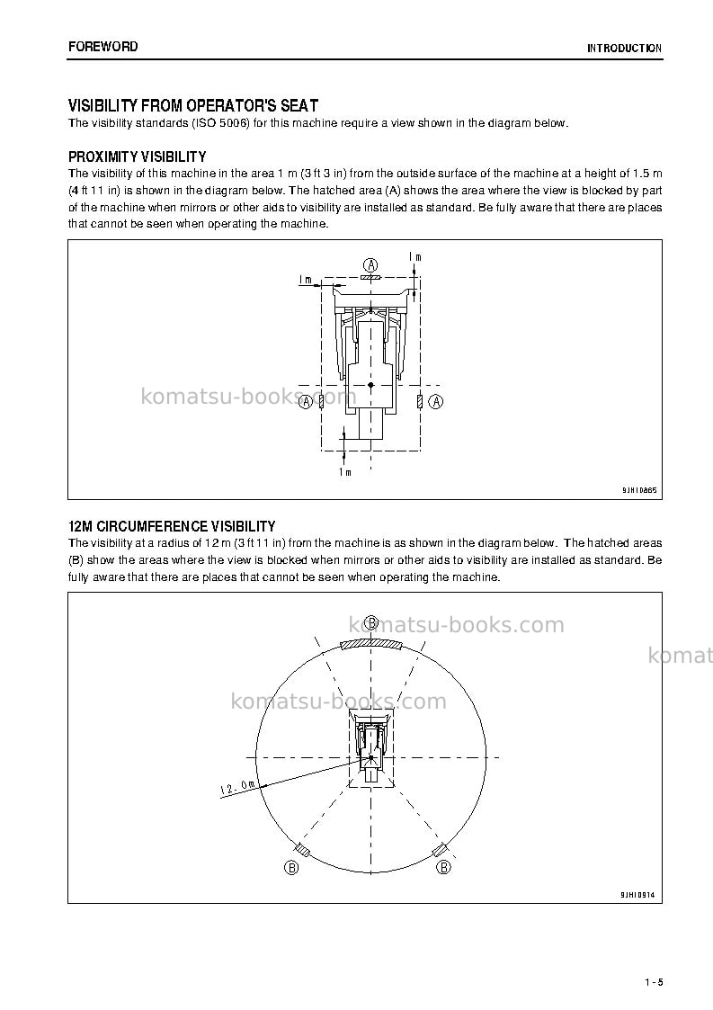 Komatsu d475asd-5jpn-e0, super dozer Operation manual cover Page 6 Komatsu d475asd-5jpn-e0, super dozer Operation manual cover Page 6