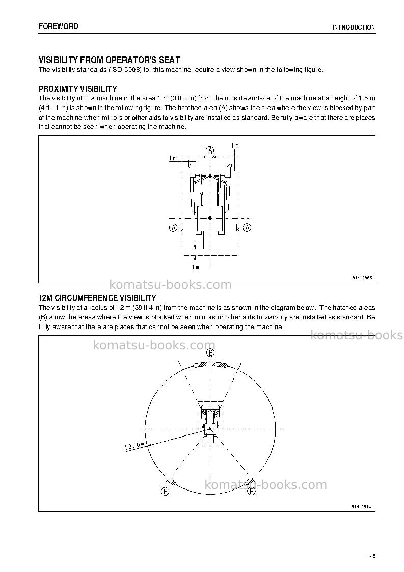 Komatsu d475asd-5jpn-e0, super dozer Operation manual cover Page 6 Komatsu d475asd-5jpn-e0, super dozer Operation manual cover Page 6