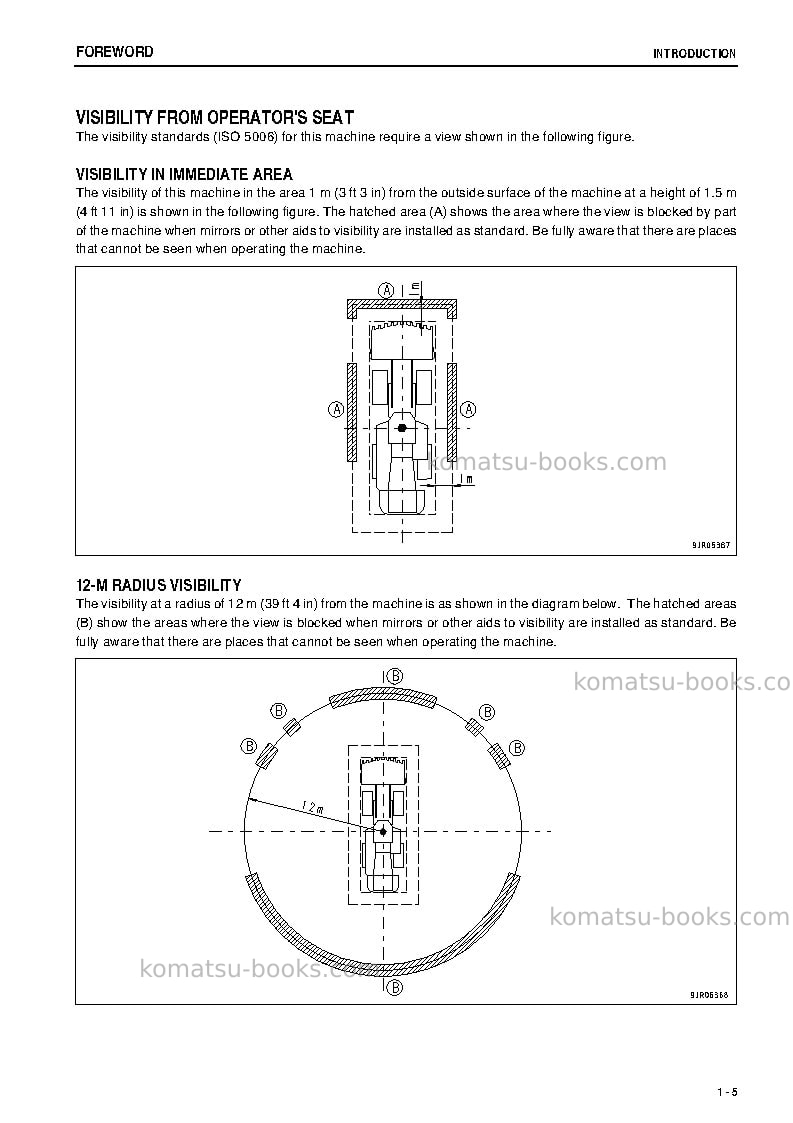 Komatsu wa1200-6jpn Operation manual cover Page 6 Komatsu wa1200-6jpn Operation manual cover Page 6