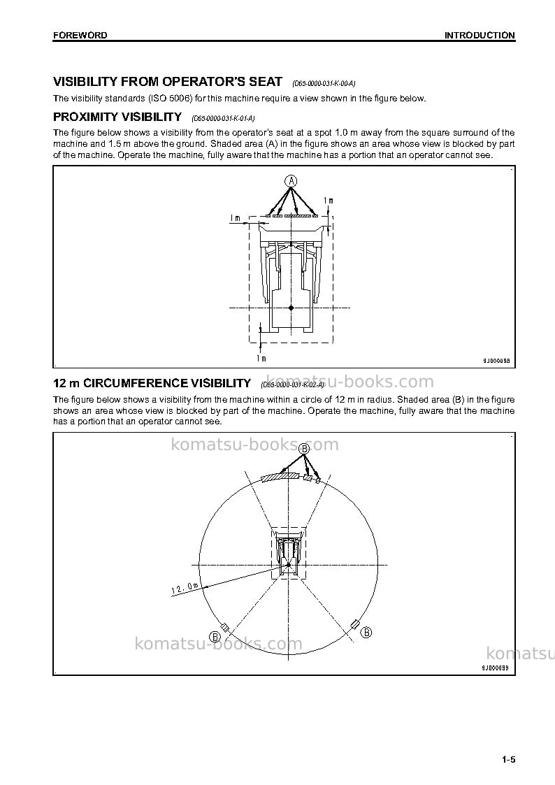 Komatsu d65ex-17jpn Operation manual cover Page 6 Komatsu d65ex-17jpn Operation manual cover Page 6