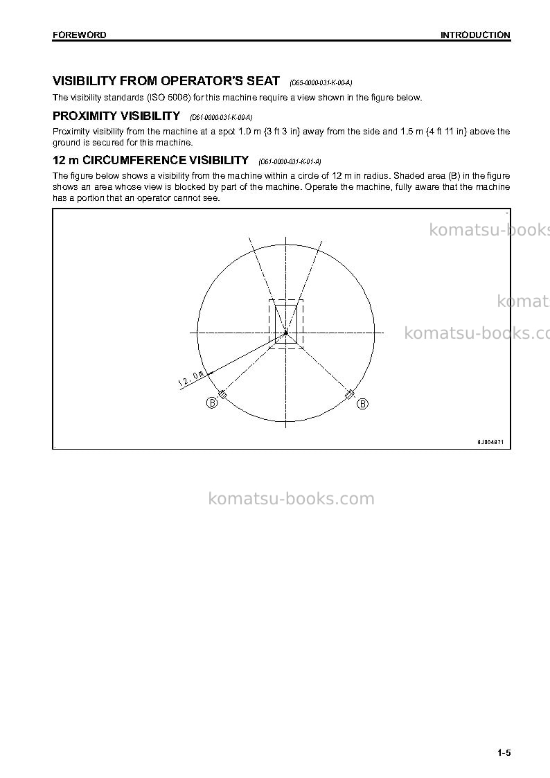 Komatsu d61ex-23jpn Operation manual cover Page 6