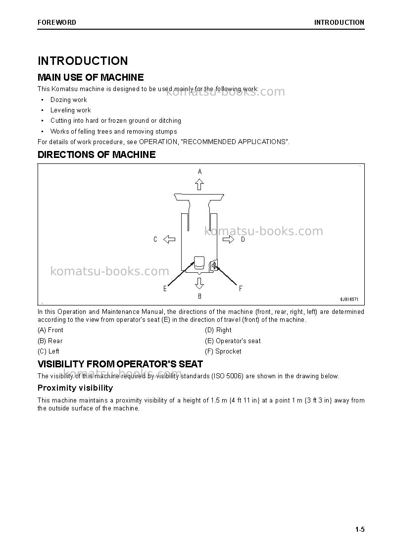 Komatsu d39px-24jpn Operation manual cover Page 6 Komatsu d39px-24jpn Operation manual cover Page 6